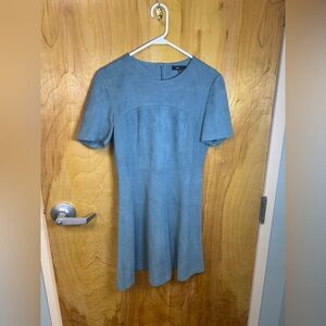 Blue Short Sleeve Dress